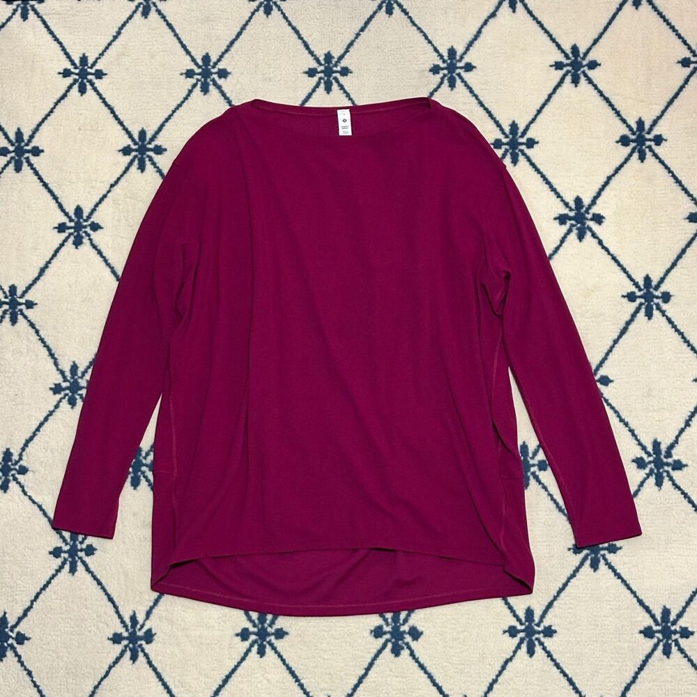Lululemon Back in Action Long Sleeve Shirt *Nulu - Magenta Purple